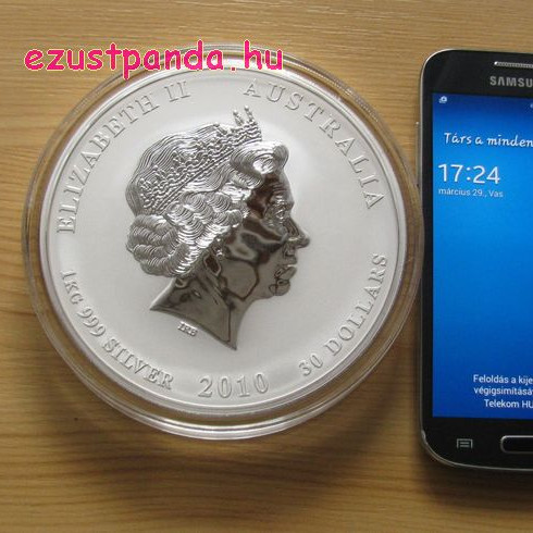Lunar2 Tigris éve 2010 1 kilogramm ezüst pénzérme Lunar2 Tigris éve 2010 1 kilogramm ezüst pénzérme