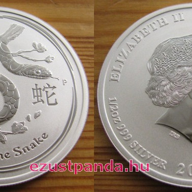 Lunar2 Kígyó éve 2013 1/2 uncia ezüst pénzérme Lunar2 Kígyó éve 2013 1/2 uncia ezüst pénzérme