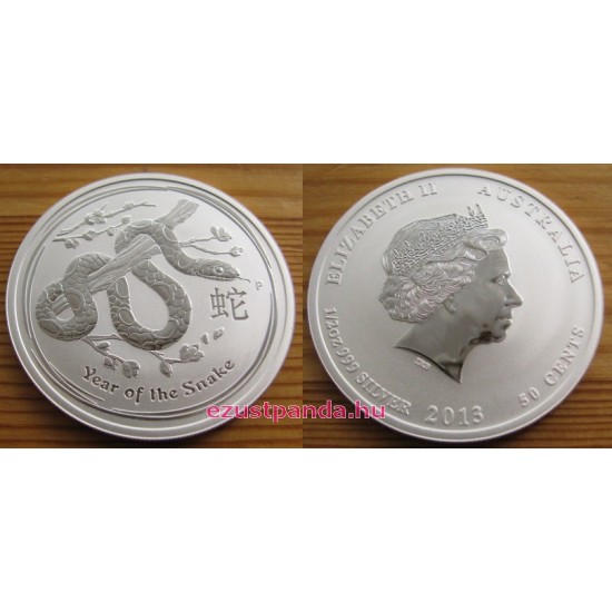 Lunar2 Kígyó éve 2013 1/2 uncia ezüst pénzérme