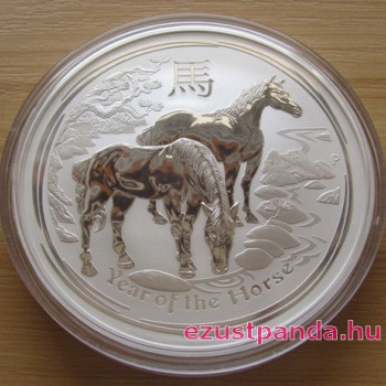 Lunar2 Ló éve 2014 10 uncia ezüst pénzérme Lunar2 Ló éve 2014 10 uncia ezüst pénzérme