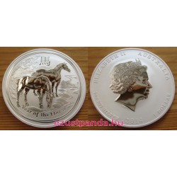 Lunar2 Ló éve 2014 1 uncia ezüst pénzérme