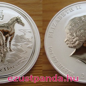 Lunar2 Ló éve 2014 1 uncia ezüst pénzérme