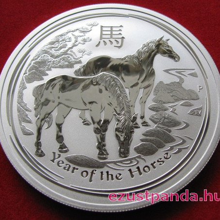 Lunar2 Ló éve 2014 2 uncia ezüst pénzérme Lunar2 Ló éve 2014 2 uncia ezüst pénzérme