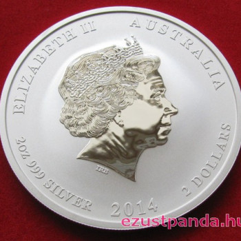 Lunar2 Ló éve 2014 2 uncia ezüst pénzérme Lunar2 Ló éve 2014 2 uncia ezüst pénzérme