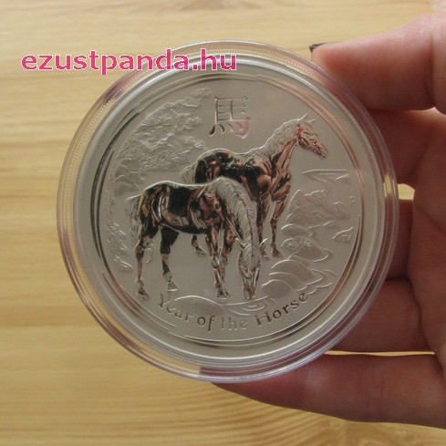 Lunar2 Ló éve 2014 5 uncia ezüst pénzérme Lunar2 Ló éve 2014 5 uncia ezüst pénzérme