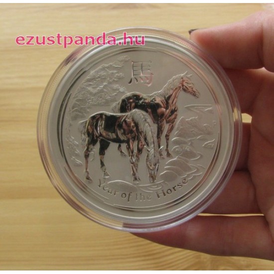 Lunar2 Ló éve 2014 5 uncia ezüst pénzérme Lunar2 Ló éve 2014 5 uncia ezüst pénzérme