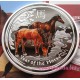 Lunar2 Ló éve 2014 1 uncia színes proof ezüst pénzérme