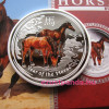 Lunar2 Ló éve 2014 1 uncia színes proof ezüst pénzérme Lunar2 Ló éve 2014 1 uncia színes proof ezüst pénzérme