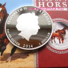 Lunar2 Ló éve 2014 1 uncia színes proof ezüst pénzérme Lunar2 Ló éve 2014 1 uncia színes proof ezüst pénzérme