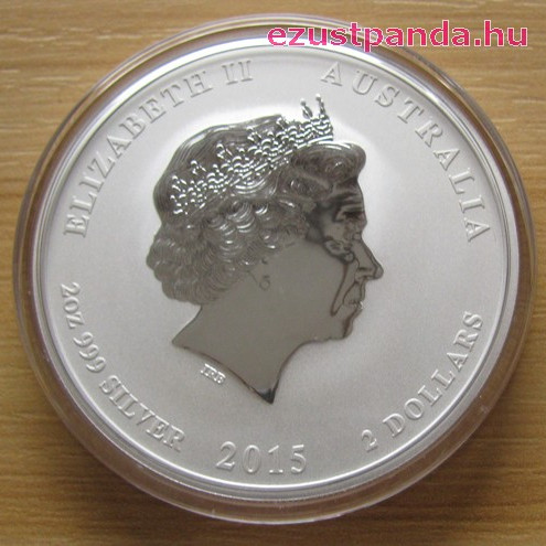 Lunar2 Kecske éve 2015 2 uncia ezüst pénzérme Lunar2 Kecske éve 2015 2 uncia ezüst pénzérme