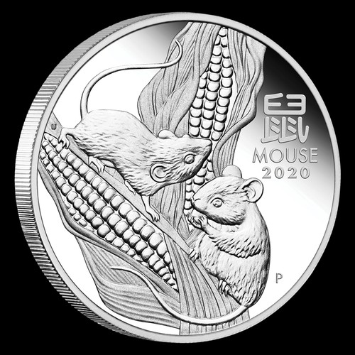 Lunar3 Egér éve 2020 1 uncia proof ezüst pénzérme