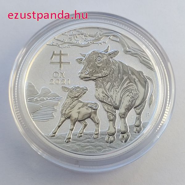 Lunar3 Bivaly éve 2021 1/2 uncia ezüst pénzérme