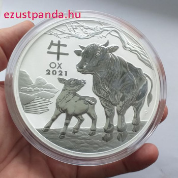 Lunar3 Bivaly éve 2021 1 kilogramm ezüst pénzérme