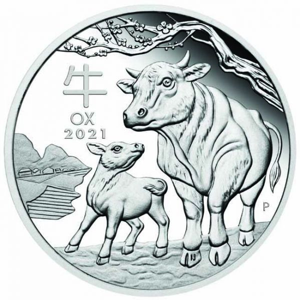 Lunar3 Bivaly éve 2021 1 uncia proof ezüst pénzérme Lunar3 Bivaly éve 2021 1 uncia proof ezüst pénzérme