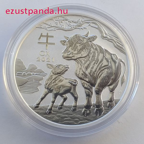 Lunar3 Bivaly éve 2021 1 uncia ezüst pénzérme
