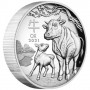 Lunar3 Bivaly éve 2021 1 uncia high relief ezüst pénzérme