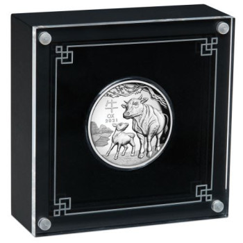 Lunar3 Bivaly éve 2021 1 uncia high relief ezüst pénzérme