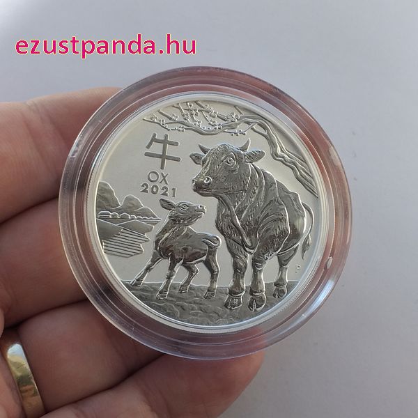 Lunar3 Bivaly éve 2021 2 uncia ezüst pénzérme