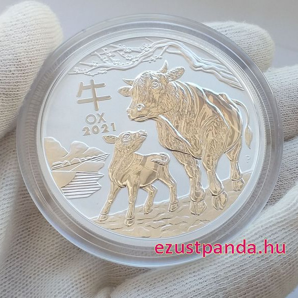 Lunar3 Bivaly éve 2021 5 uncia ezüst pénzérme - CSAK 5.838 PÉLDÁNY KÉSZÜLT!