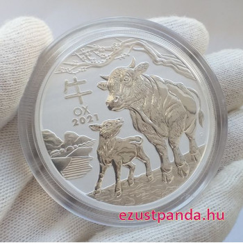 Lunar3 Bivaly éve 2021 5 uncia ezüst pénzérme - CSAK 5.838 PÉLDÁNY KÉSZÜLT!