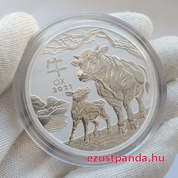 Lunar3 Bivaly éve 2021 5 uncia ezüst pénzérme - CSAK 5.838 PÉLDÁNY KÉSZÜLT!