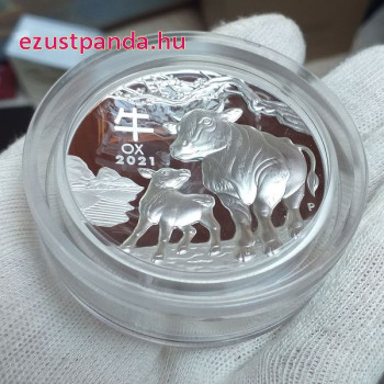 Lunar3 Bivaly éve 2021 5 uncia high relief ezüst pénzérme - CSAK 388 PÉLDÁNYBAN!