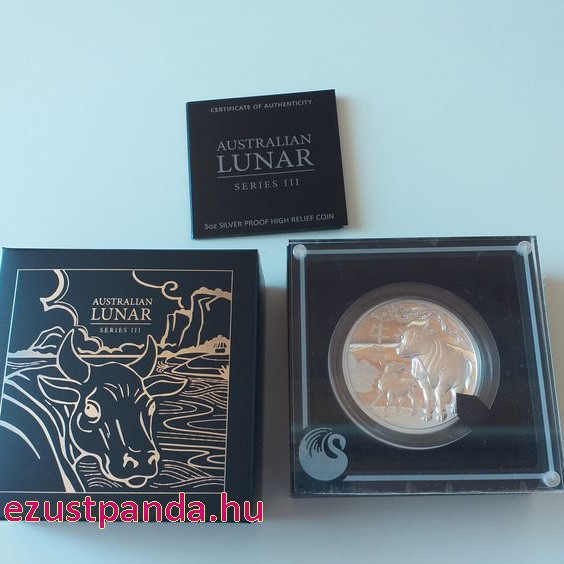 Lunar3 Bivaly éve 2021 5 uncia high relief ezüst pénzérme - CSAK 388 PÉLDÁNYBAN! Lunar3 Bivaly éve 2021 5 uncia high relief ezüst pénzérme - CSAK 388 PÉLDÁNYBAN!