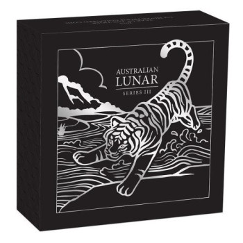 Lunar3 Tigris éve 2022 1 uncia proof ezüst pénzérme Lunar3 Tigris éve 2022 1 uncia proof ezüst pénzérme