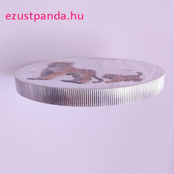 Lunar3 Tigris éve 2022 5 uncia színes ezüst pénzérme Lunar3 Tigris éve 2022 5 uncia színes ezüst pénzérme