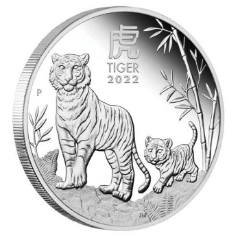 Lunar3 Tigris éve 2022 1 uncia proof ezüst pénzérme