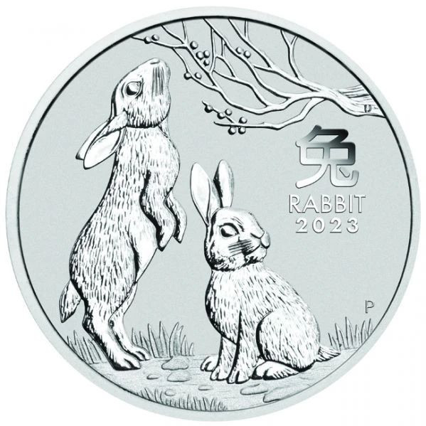 Lunar3 Nyúl éve 2023 2 uncia ezüst pénzérme Lunar3 Nyúl éve 2023 2 uncia ezüst pénzérme