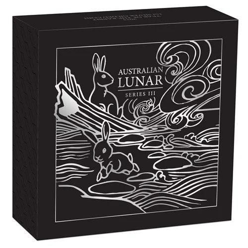 Lunar3 Nyúl éve 2023 1 uncia proof ezüst pénzérme