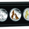 Lunar3 Nyúl éve 2023 3x1 uncia ezüst érmeszett ("Rabbit Trio")