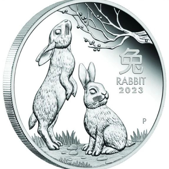 Lunar3 Nyúl éve 2023 1 uncia proof ezüst pénzérme