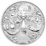 Lunar3 Sárkány éve 2024 1 kilogramm ezüst pénzérme