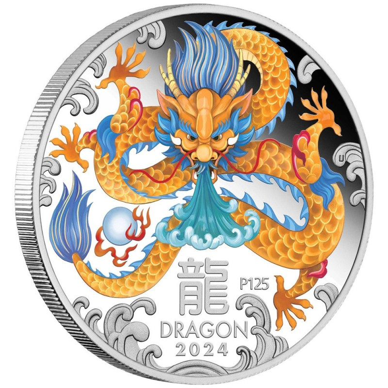Lunar3 Sárkány éve 2024 3x1 uncia ezüst érmeszett ("Dragon Trio")