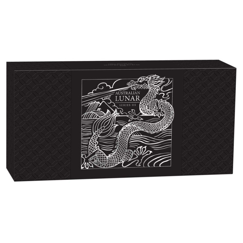 Lunar3 Sárkány éve 2024 3x1 uncia ezüst érmeszett ("Dragon Trio")