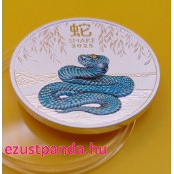 Lunar3 Kígyó éve 2025 1 uncia színes ezüst pénzérme