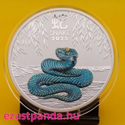 Lunar3 Kígyó éve 2025 1 uncia színes ezüst pénzérme Lunar3 Kígyó éve 2025 1 uncia színes ezüst pénzérme