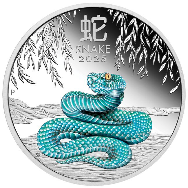 Lunar3 Kígyó éve 2025 1 uncia színes, proof ezüst pénzérme Lunar3 Kígyó éve 2025 1 uncia színes, proof ezüst pénzérme