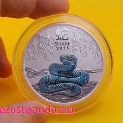 Lunar3 Kígyó éve 2025 2 uncia színes ezüst pénzérme