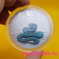 Lunar3 Kígyó éve 2025 5 uncia színes ezüst pénzérme