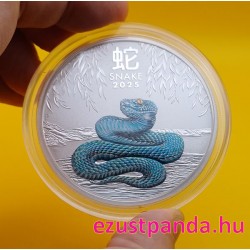 Lunar3 Kígyó éve 2025 5 uncia színes ezüst pénzérme