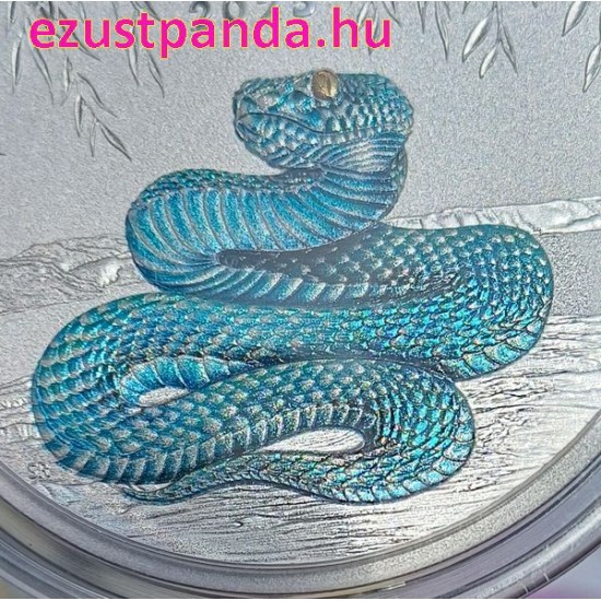 Lunar3 Kígyó éve 2025 5 uncia színes ezüst pénzérme