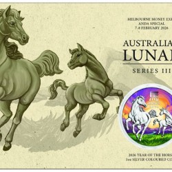 Lunar3 Ló éve 2026 1 uncia ezüst pénzérme - SZÍNES KÜLÖNKIADÁS!