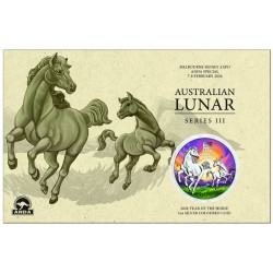 Lunar3 Ló éve 2026 1 uncia ezüst pénzérme - SZÍNES KÜLÖNKIADÁS!