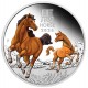 Lunar3 Ló éve 2026 1 uncia színes, tükörveretű ezüst pénzérme