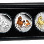 Lunar3 Ló éve 2026 3x1 uncia ezüst érmeszett ("Horse Trio")