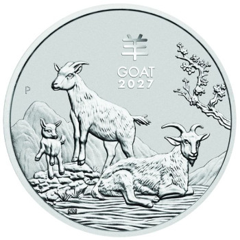 Lunar3 Kecske éve 2027 1 kilogramm ezüst pénzérme