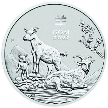 Lunar3 Kecske éve 2027 1 kilogramm ezüst pénzérme